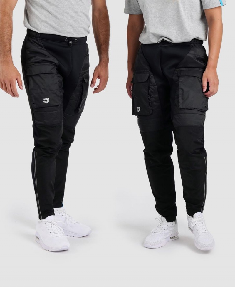 Noir Pantalon Arena Team Half-Matelassé - AIA-1572912