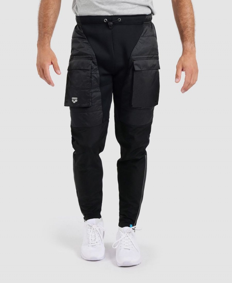 Noir Pantalon Arena Team Half-Matelassé - AIA-1572912