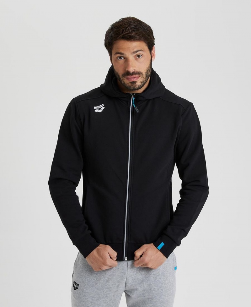 Noir Veste Arena Team Encapuchonné Panel - DZC-9004335