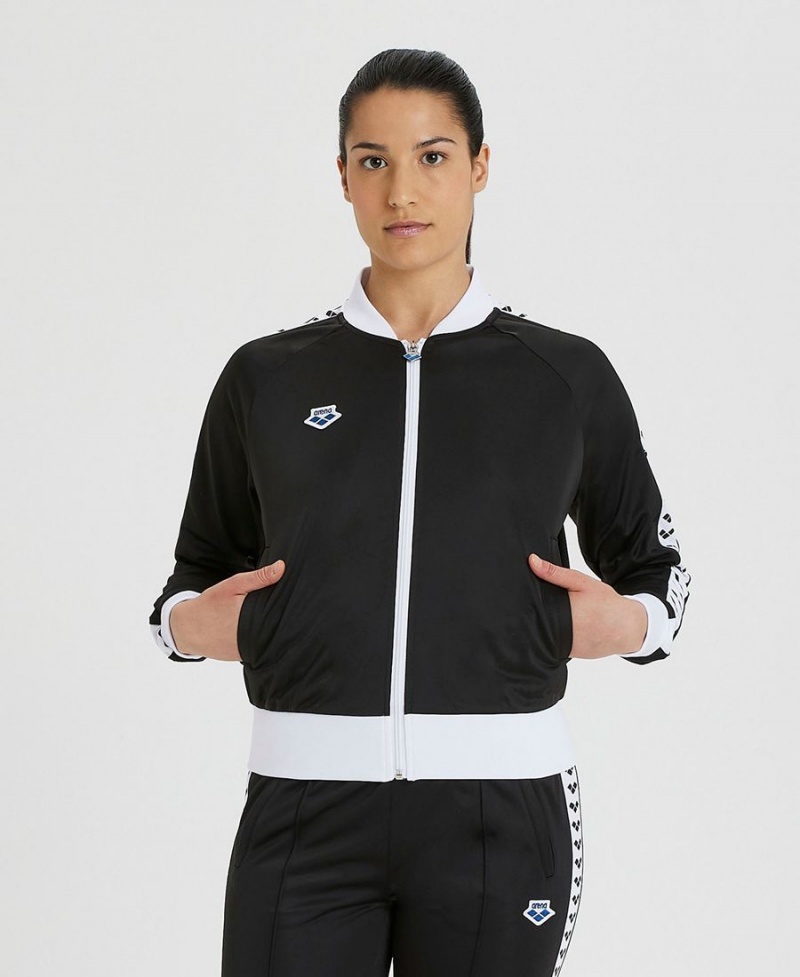 Noir Blanche Veste Arena Relax IV Team Full-Zip - QFT-3853668