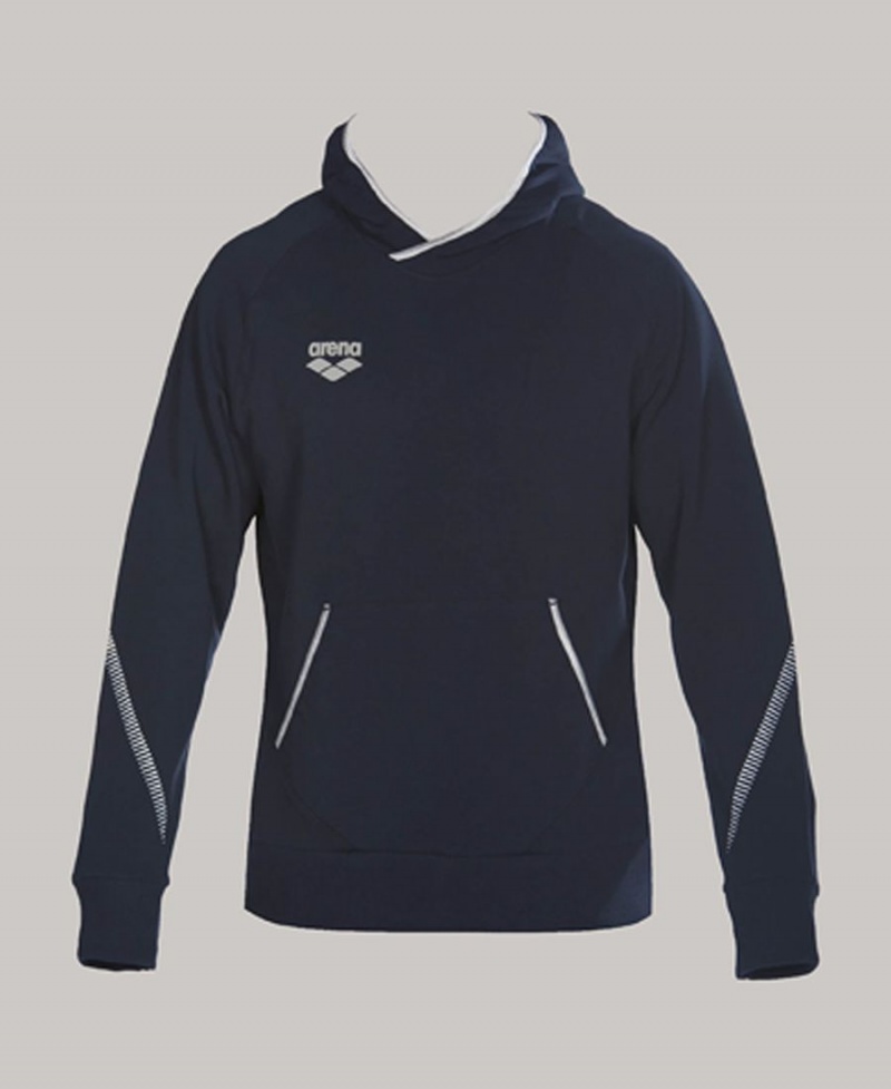 Bleu Marine Sweat a Capuche Arena Team Line - UXY-4495857