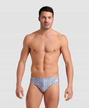 Blanche Multicolore Slip de Bain Arena Starfish - FKB-0498528