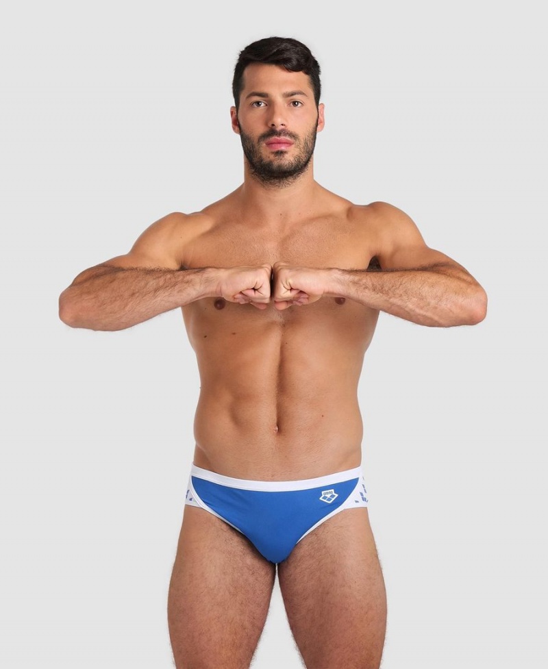 Bleu Blanche Slip de Bain Arena Icons - HBW-5826833