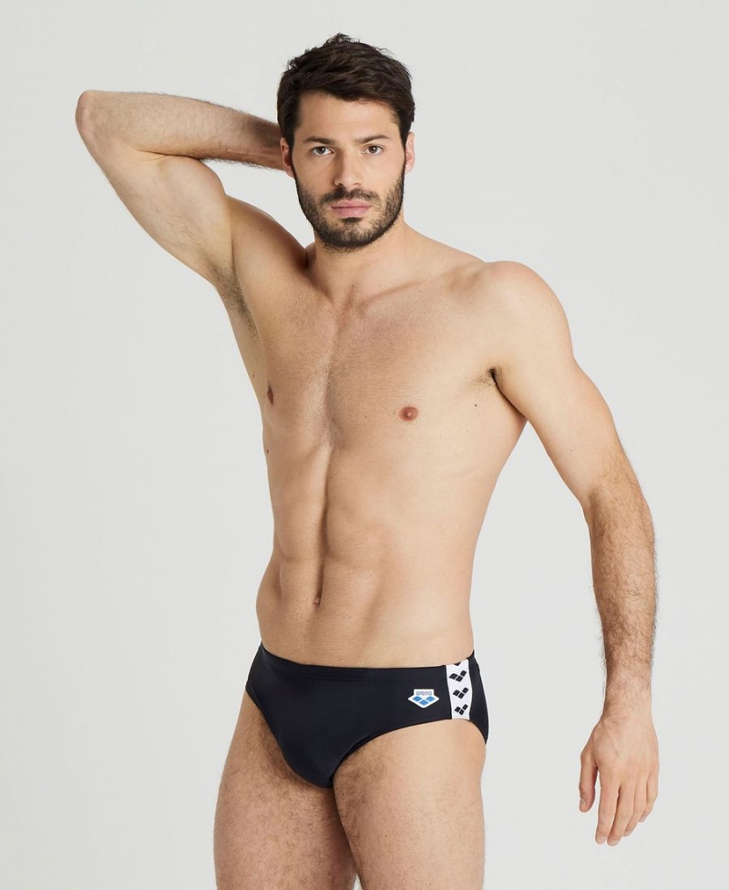 Noir Slip de Bain Arena Icons Solid - TWD-9697626