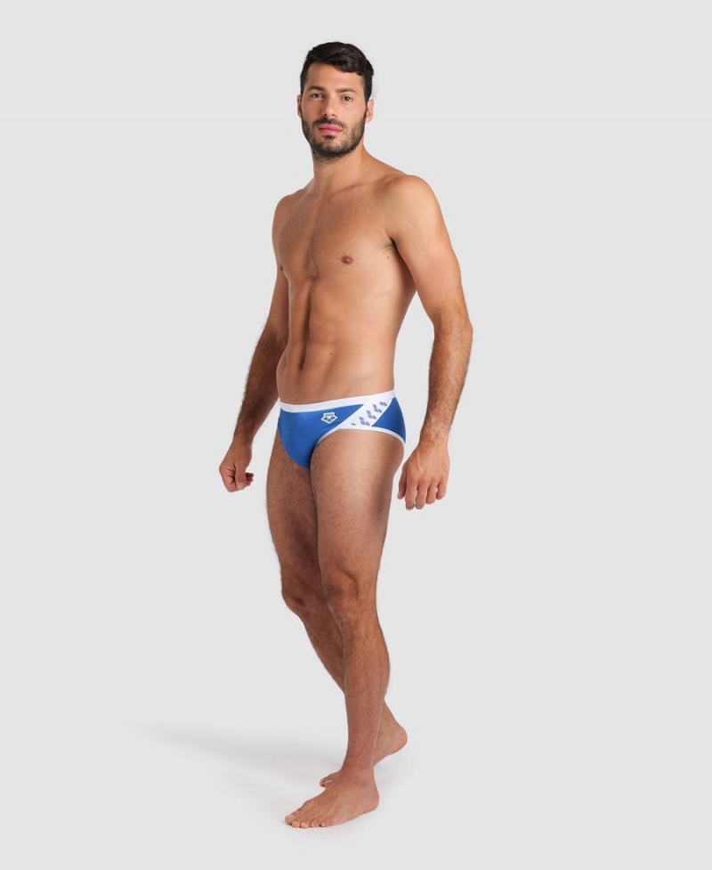 Bleu Blanche Slip de Bain Arena Icons - HBW-5826833