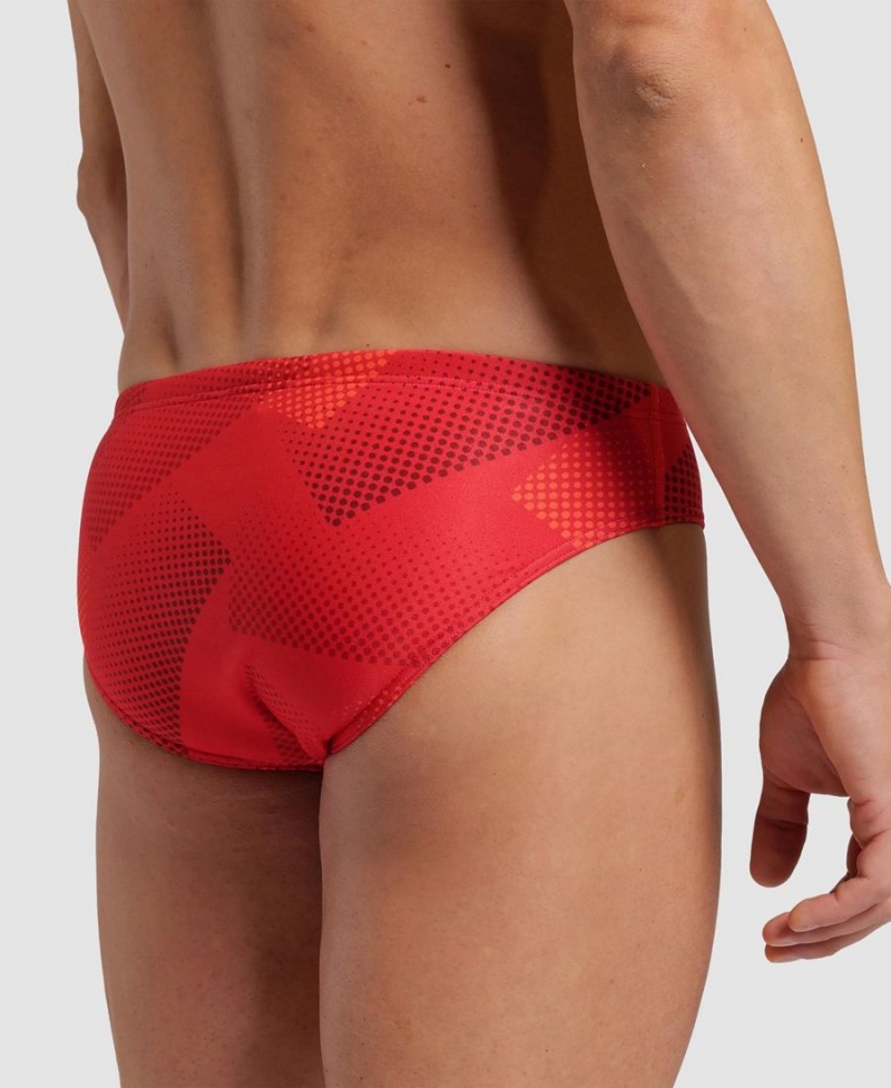 Rouge Slip de Bain Arena Halftone - ELZ-8346106