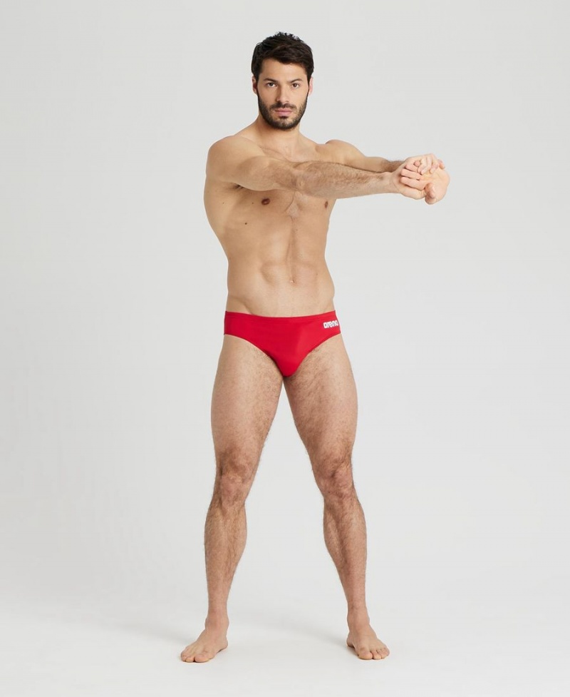 Rouge Blanche Slip de Bain Arena Team Solid - FIF-9980818