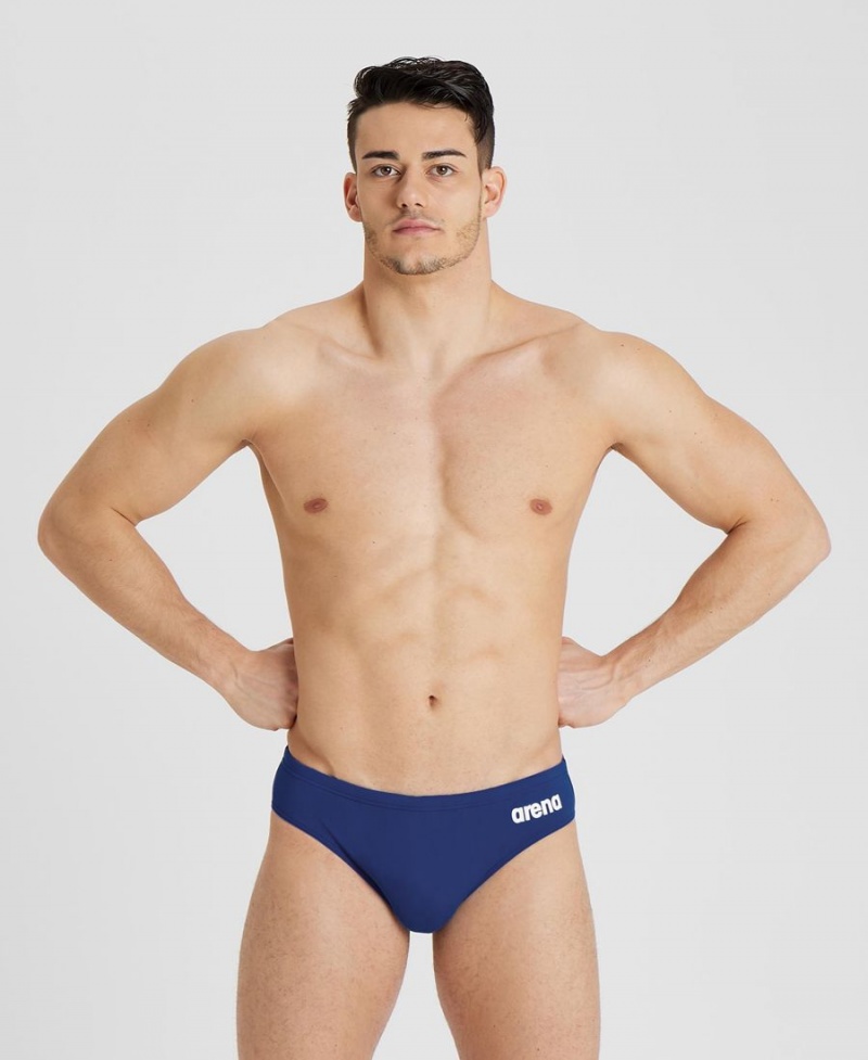 Bleu Marine Blanche Slip de Bain Arena Team Solid - LCW-8182202