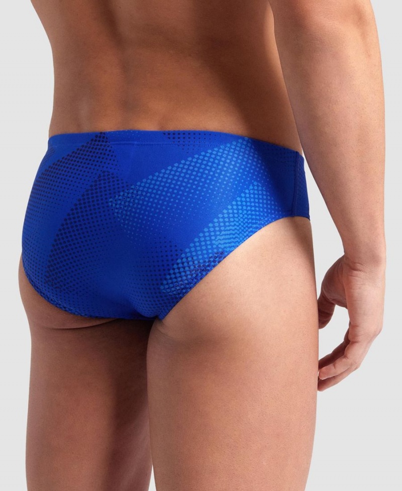 Bleu Slip de Bain Arena Halftone - IKO-9455033