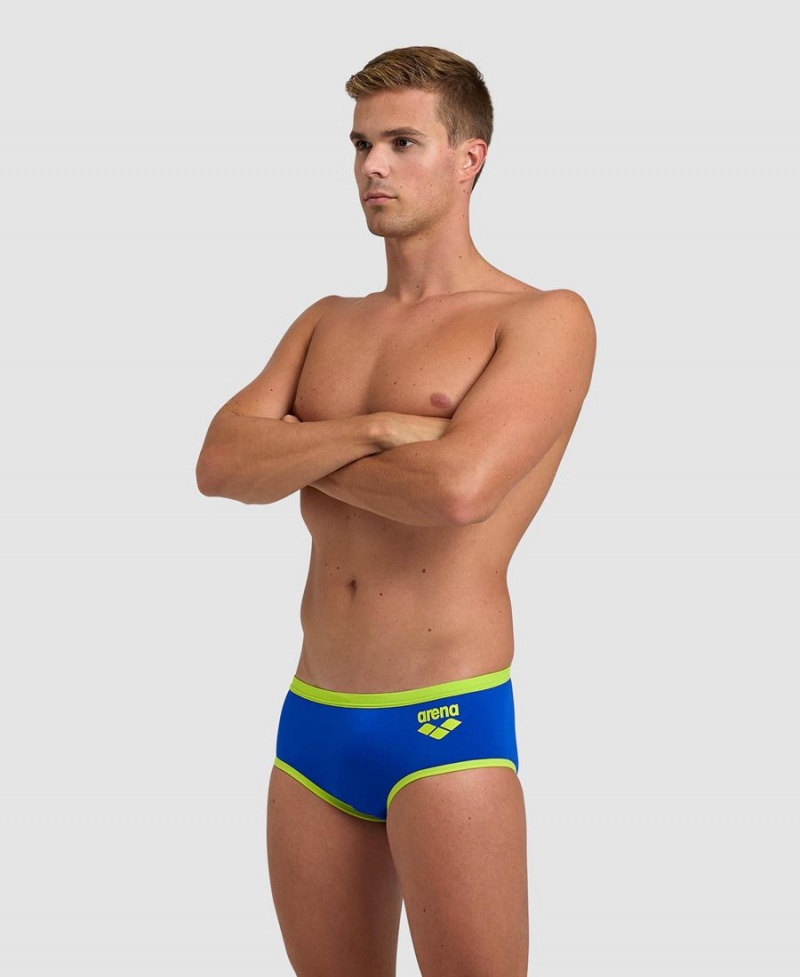 Bleu Vert Slip de Bain Arena One Big Logo - YRC-8223488