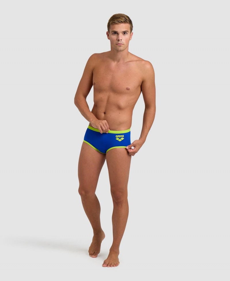 Bleu Vert Slip de Bain Arena One Big Logo - YRC-8223488