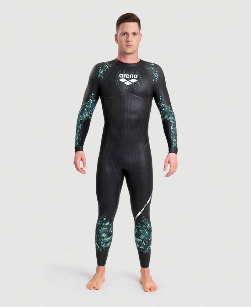 Noir Bleu Combinaison Natation Arena Powerskin Storm - HXX-7431895