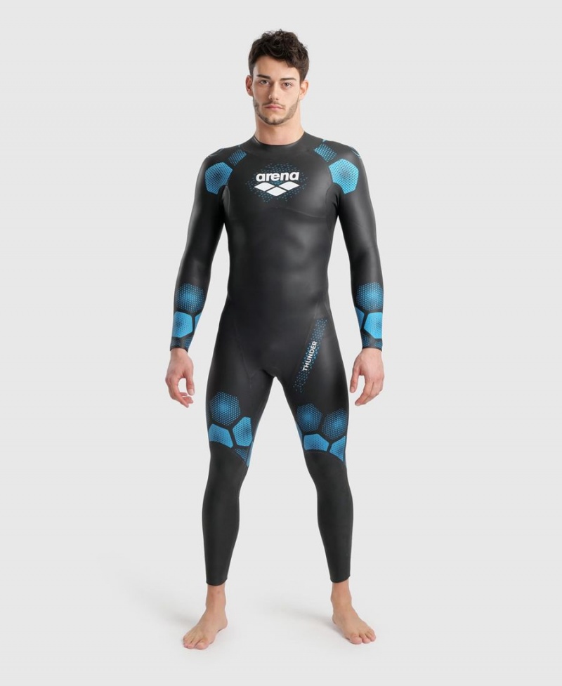 Noir Bleu Combinaison Natation Arena Thunder - IEK-6060191