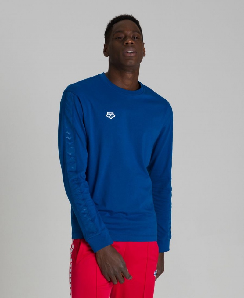 Bleu T-Shirt Arena Long Sleeve Team - ZTL-7282696