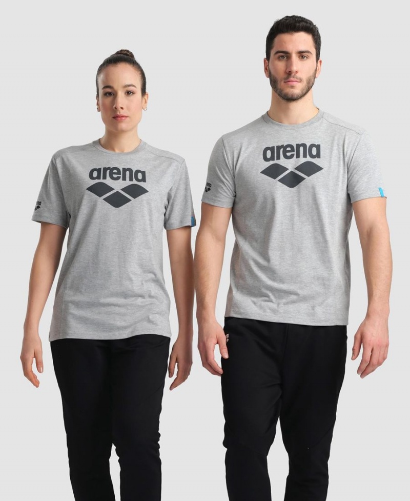 Grise T-Shirt Arena Logo Coton - RYM-2425203