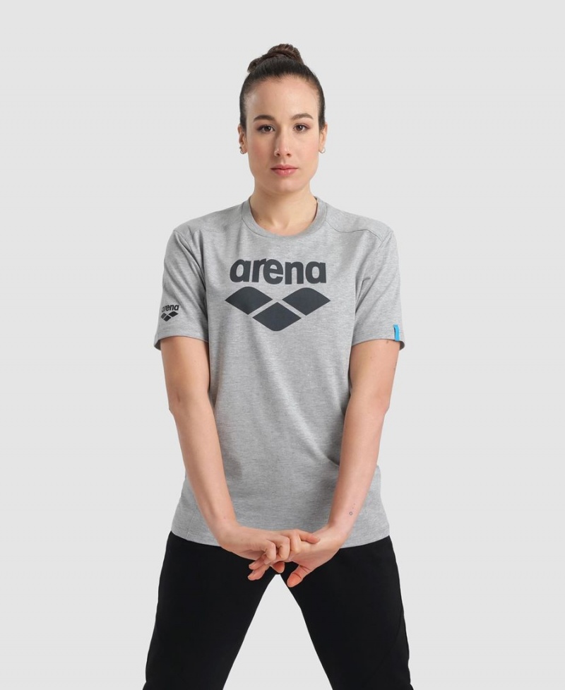 Grise T-Shirt Arena Logo Coton - RYM-2425203