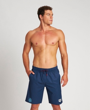 Bleu Marine Short Arena USA Swimming Team Kit Bermuda - RZB-5979040