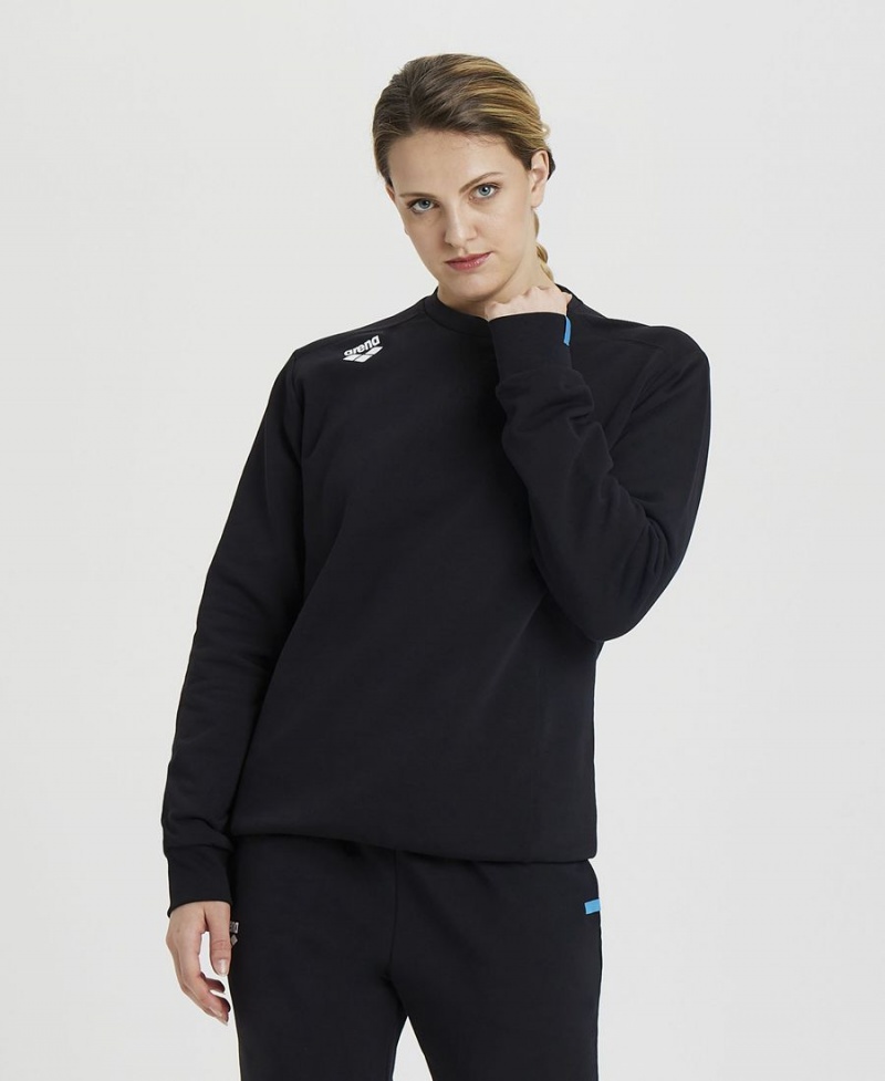 Noir Sweatshirt Arena Solid Crewneck - KEL-4085921