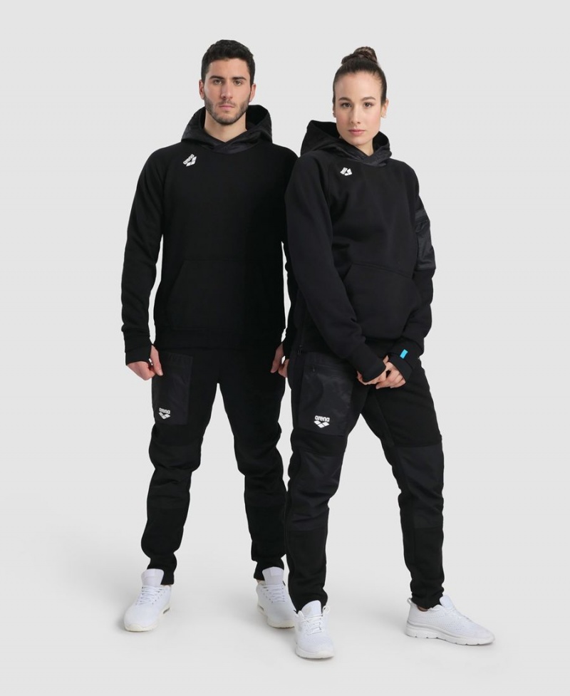 Noir Sweatshirt Arena Encapuchonné Tech - QAT-4267128