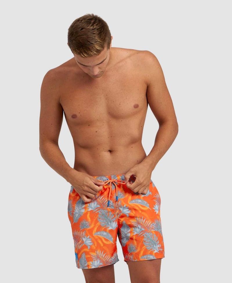 Orange Grise Multicolore Short Arena Allover Beach - UAR-3468728