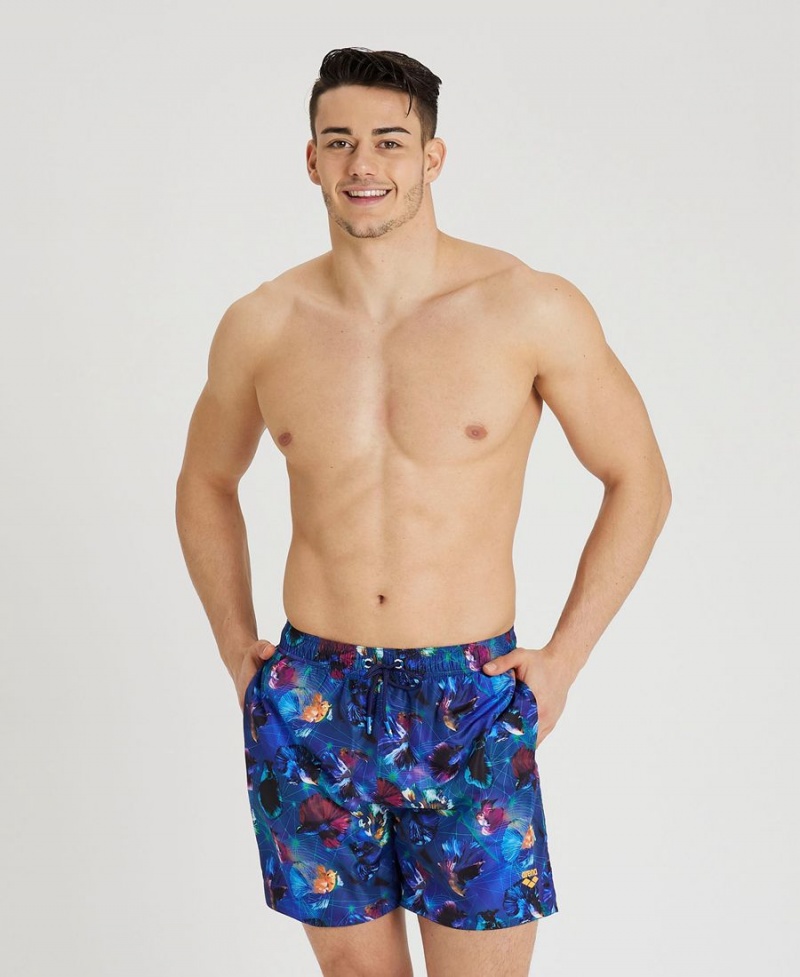 Noir Multicolore Short Arena Allover Print Beach - IGY-5260161