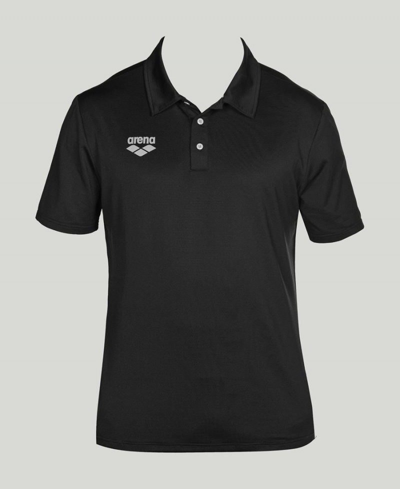 Noir Polo Arena Team Line Tech Corta Sleeve - OSS-7093491