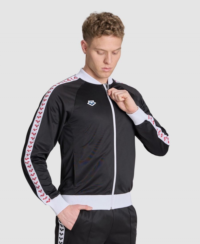 Noir Blanche Rouge Veste Arena Relax IV Team Full-Zip - UHZ-7970479