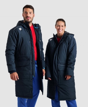 Bleu Marine Veste Arena Team Parka Solid - XBB-9903623