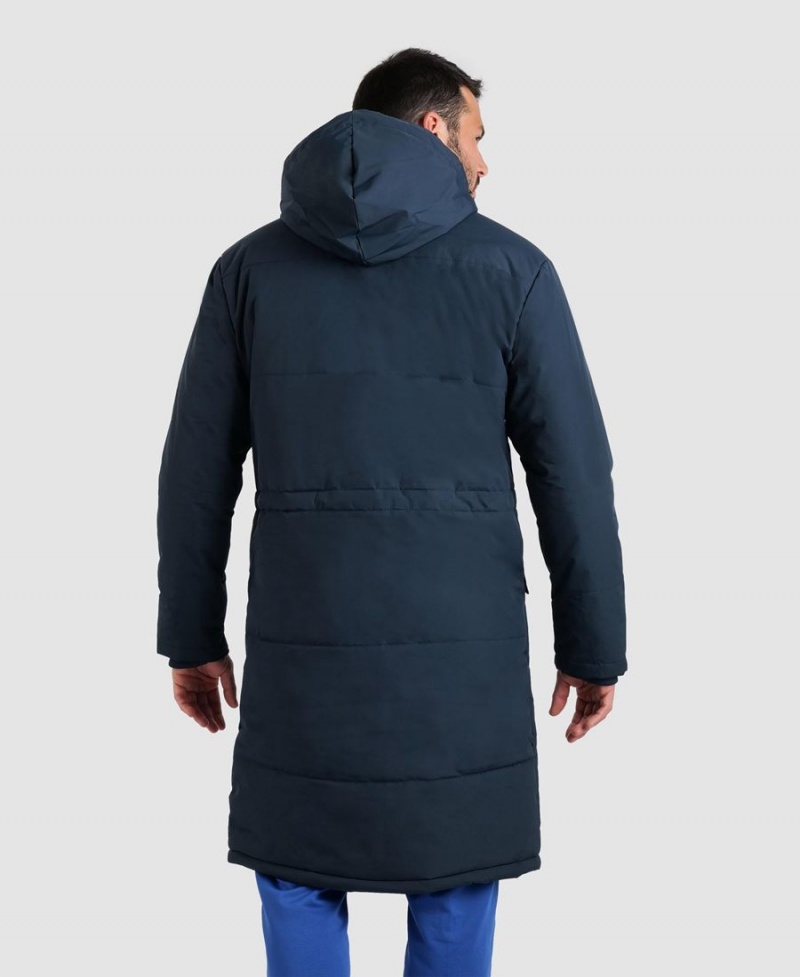 Bleu Marine Veste Arena Team Parka Solid - XBB-9903623