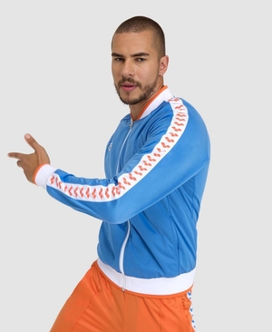 Bleu Blanche Orange Veste Arena Relax IV Team Full-Zip - HJN-6883636