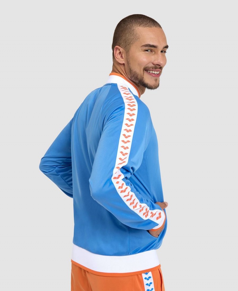 Bleu Blanche Orange Veste Arena Relax IV Team Full-Zip - HJN-6883636