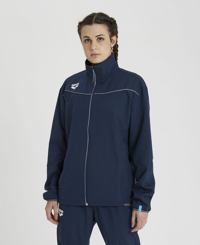 Bleu Marine Veste Arena Team Sports Panel - JJK-1641565