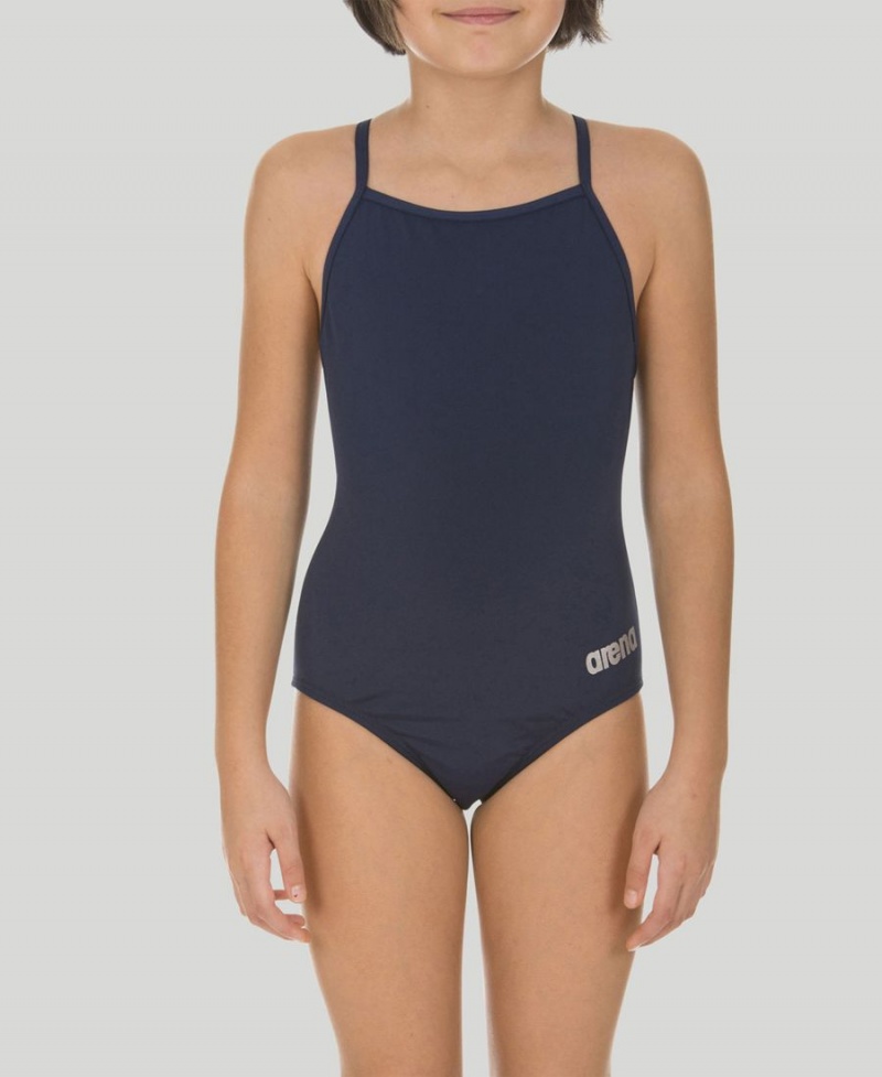 Bleu Marine Maillot de Bain Arena Master Youth Light Drop Back - VGI-8463163