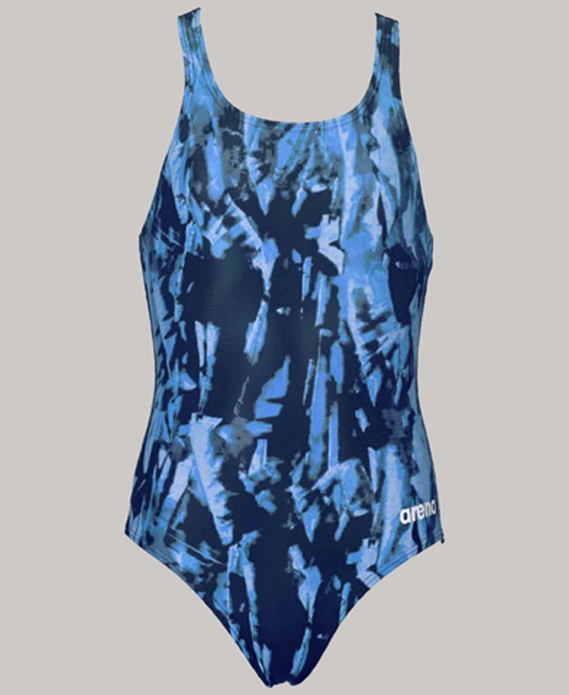 Bleu Maillot de Bain Arena Painted Youth Swim Pro Back - JJB-8106557