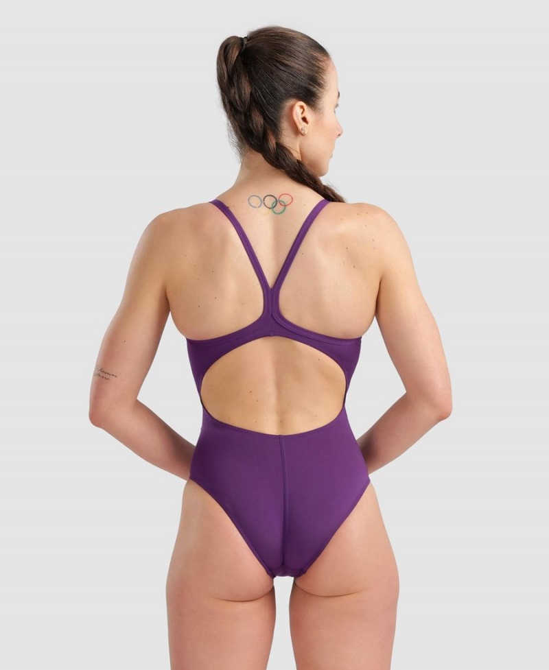 Violette Maillot de Bain Arena Team Light Drop Back - DIS-7361986