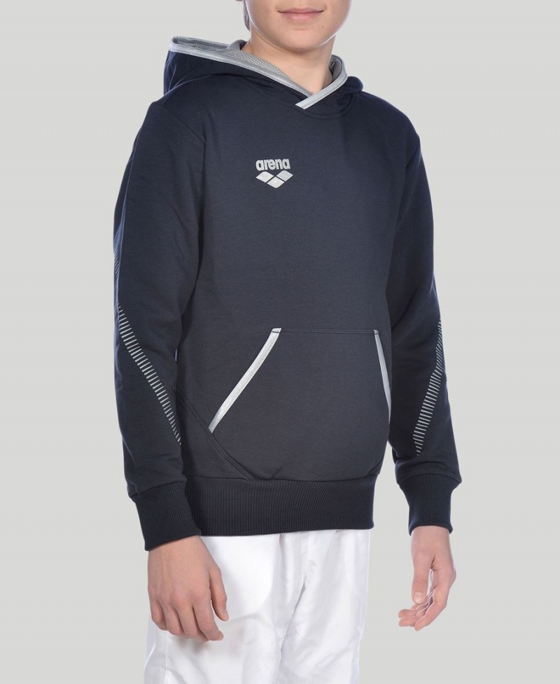 Bleu Marine Sweat a Capuche Arena Youth Team Line Long Sleeve - CDP-5350464