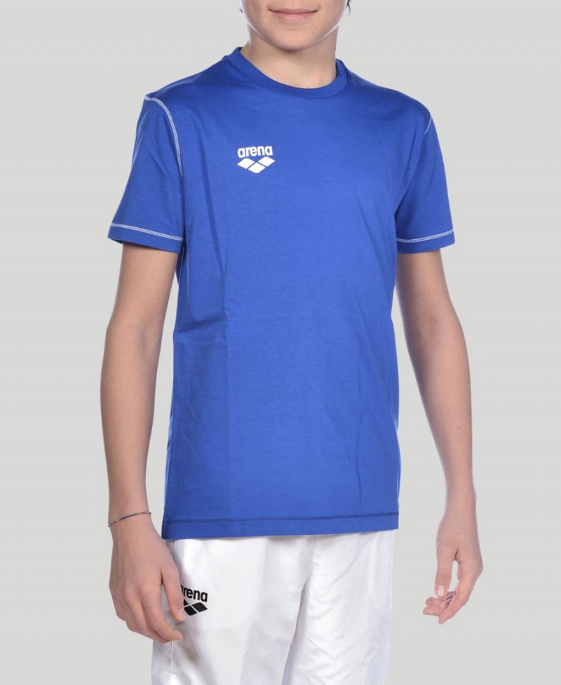 Bleu T-Shirt Arena Youth Team Line Corta Sleeve - VLS-9545961