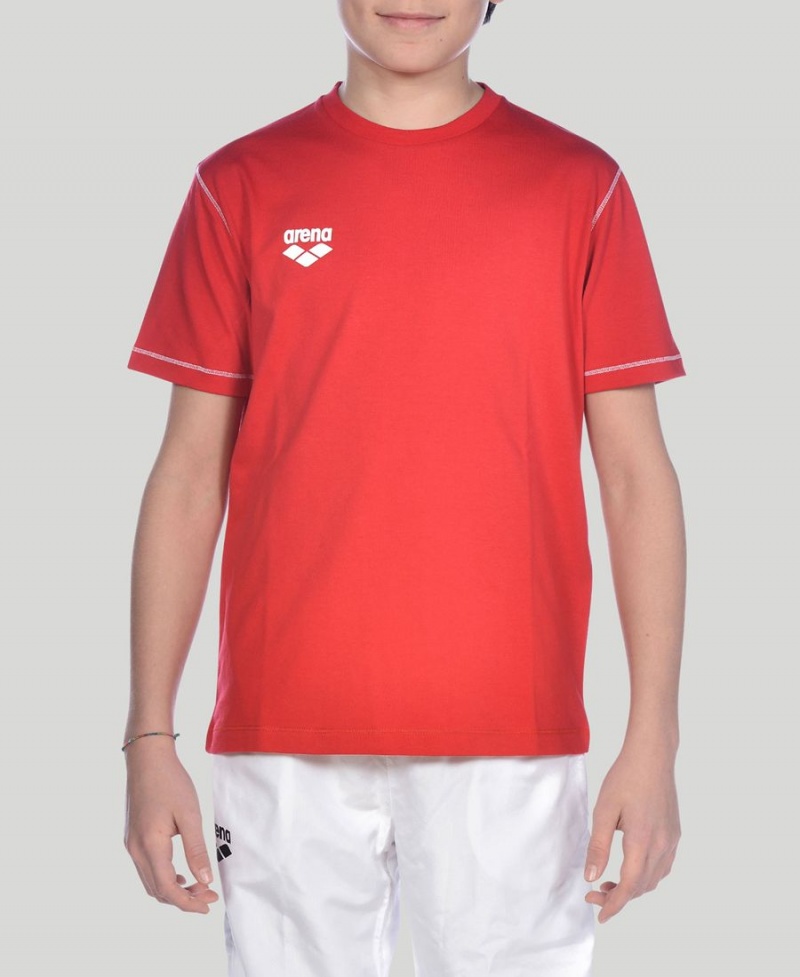 Rouge T-Shirt Arena Youth Team Line Corta Sleeve - LEY-7552441