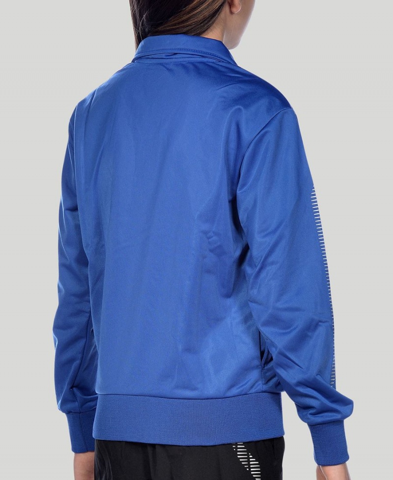 Bleu Veste Arena Youth Team Line Tricoté Poly - MUH-8967265