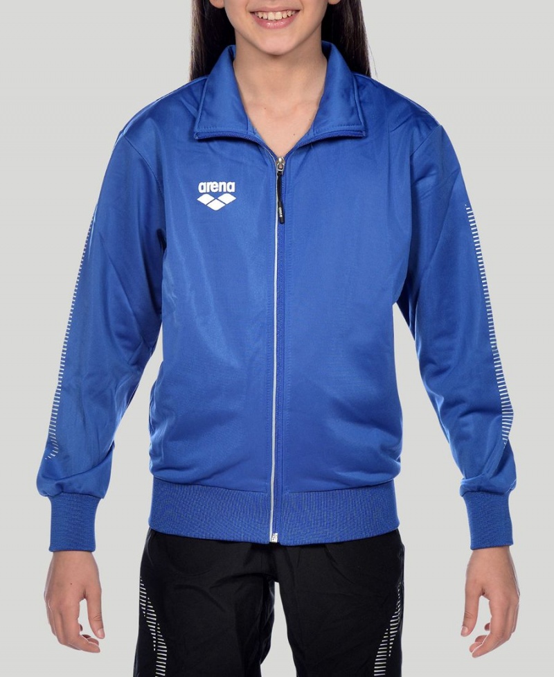 Bleu Veste Arena Youth Team Line Tricoté Poly - MUH-8967265