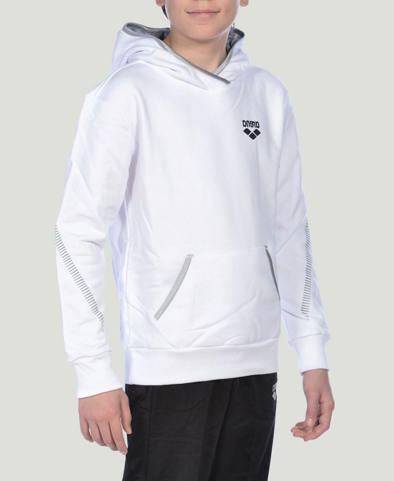 Blanche Sweat a Capuche Arena Youth Team Line Long Sleeve - QUU-7552440