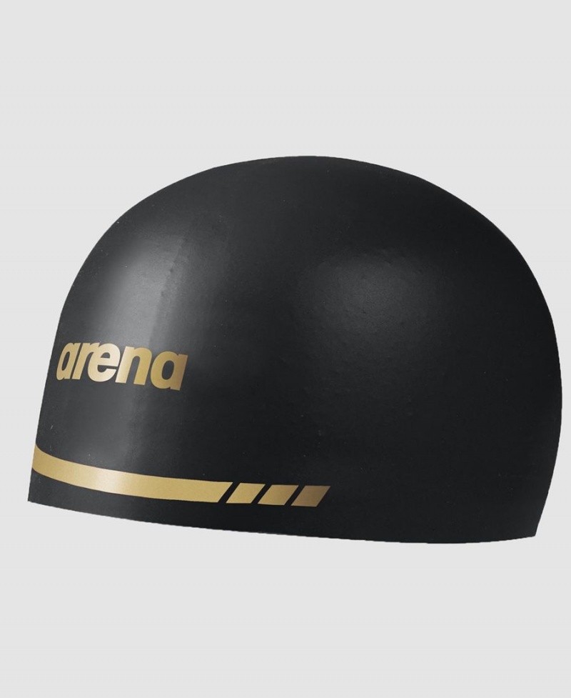 Noir Doré Bonnet de Bain Arena 3D Soft - BYM-6607539