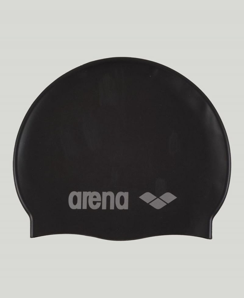 Noir Bonnet de Bain Arena Classiche Silicone Youth - SGC-6678104