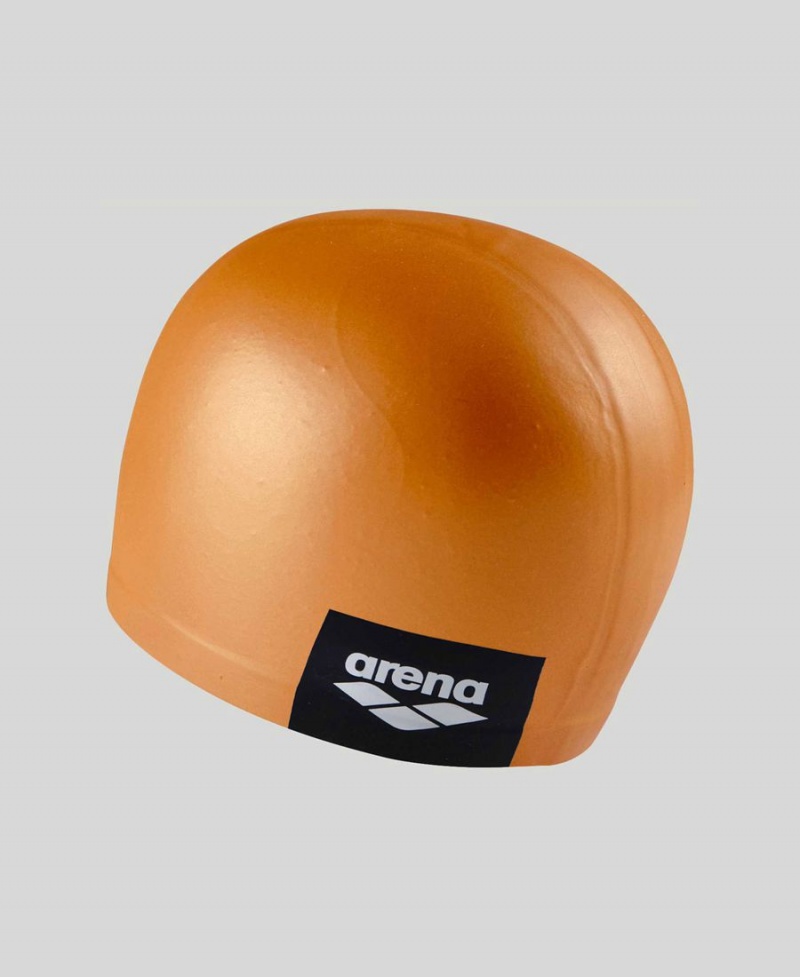 Orange Bonnet de Bain Arena Logo Moulded Silicone - BQP-2362809