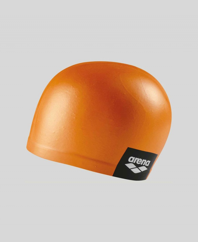 Orange Bonnet de Bain Arena Logo Moulded Silicone - BQP-2362809