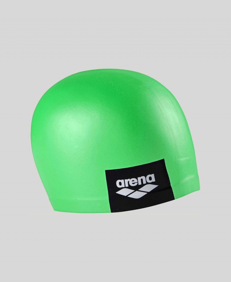 Vert Bonnet de Bain Arena Logo Moulded Silicone - JOQ-4303101