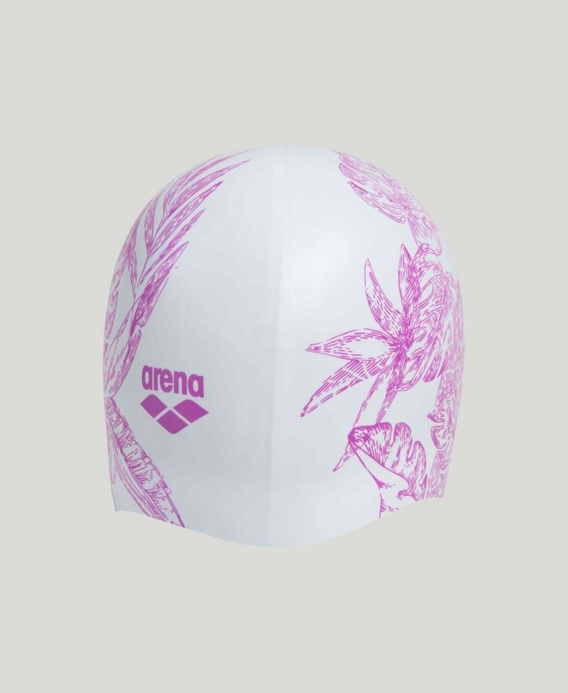 Blanche Bonnet de Bain Arena Sirene Moulded Silicone - HFZ-2491597