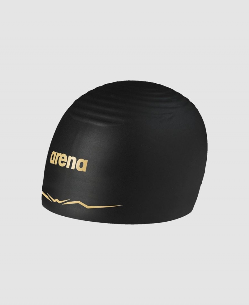 Noir Doré Bonnet de Bain Arena Aquaforce Wave - FLN-8022622