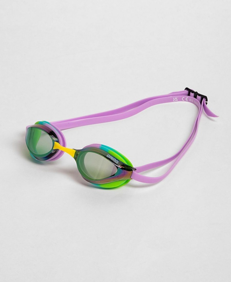 Vert Violette Lunette Natation Arena Python Mirror - OCZ-6980502