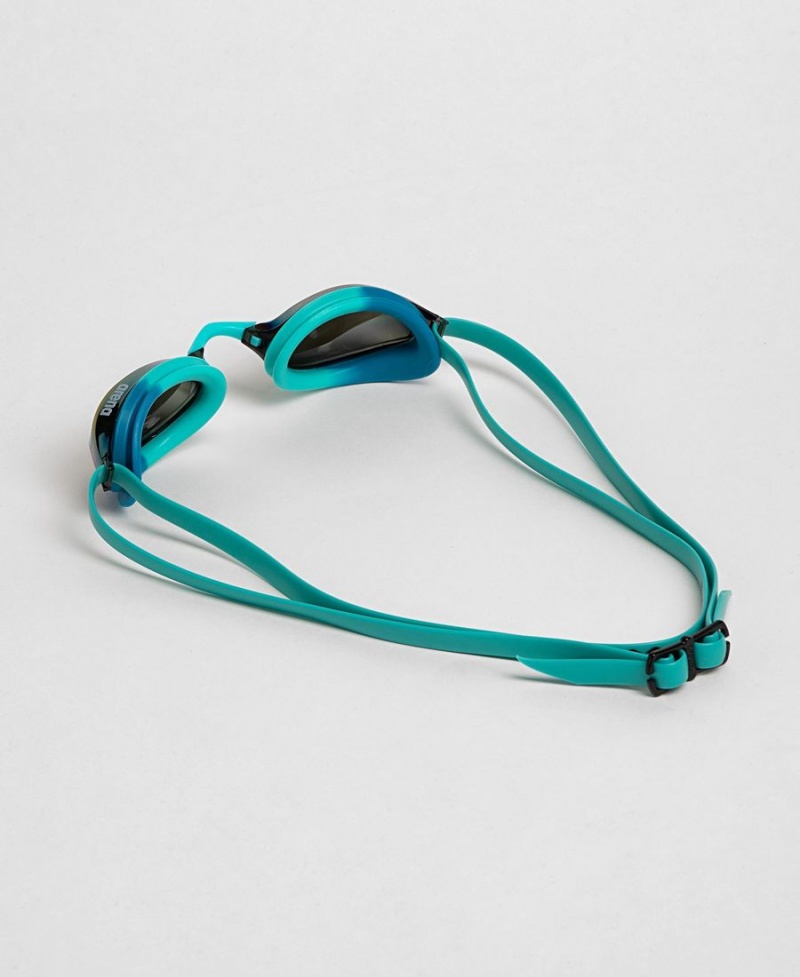 Turquoise Bleu Lunette Natation Arena Python Mirror - NTE-5890372